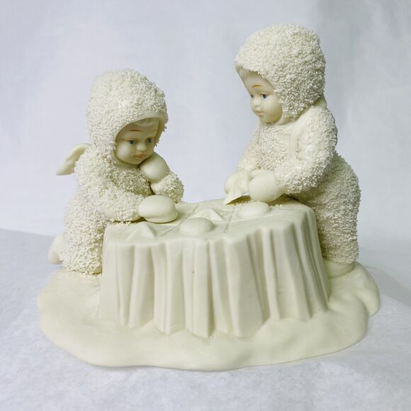 Department 56 Snowbabies "Stars In-A-Row Tic-Tac-Toe" Figurine Statue Retired - Picture 4 of 13